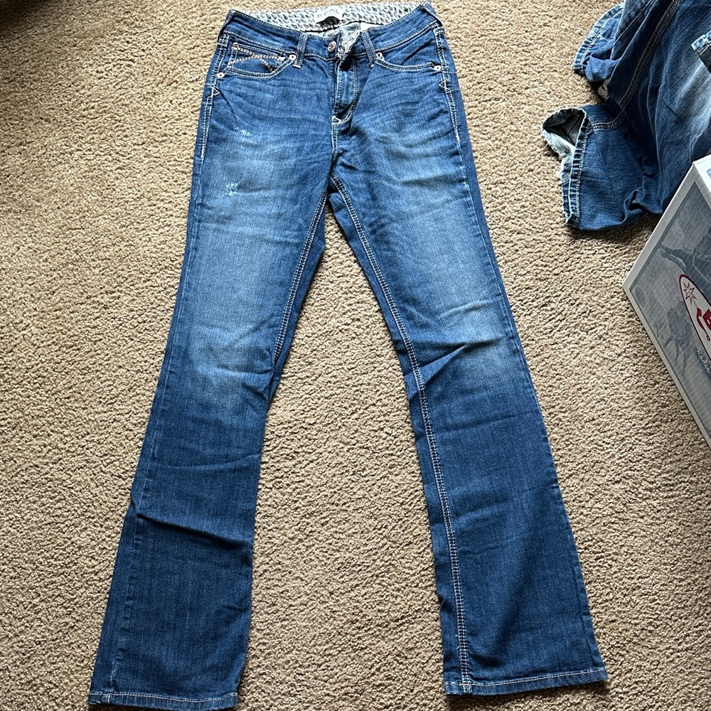 Ariat Women's Boot Cut Jeans in Deep Blue